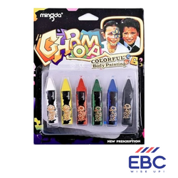 Mingda chroma Body Painting Crayons 6 Shades